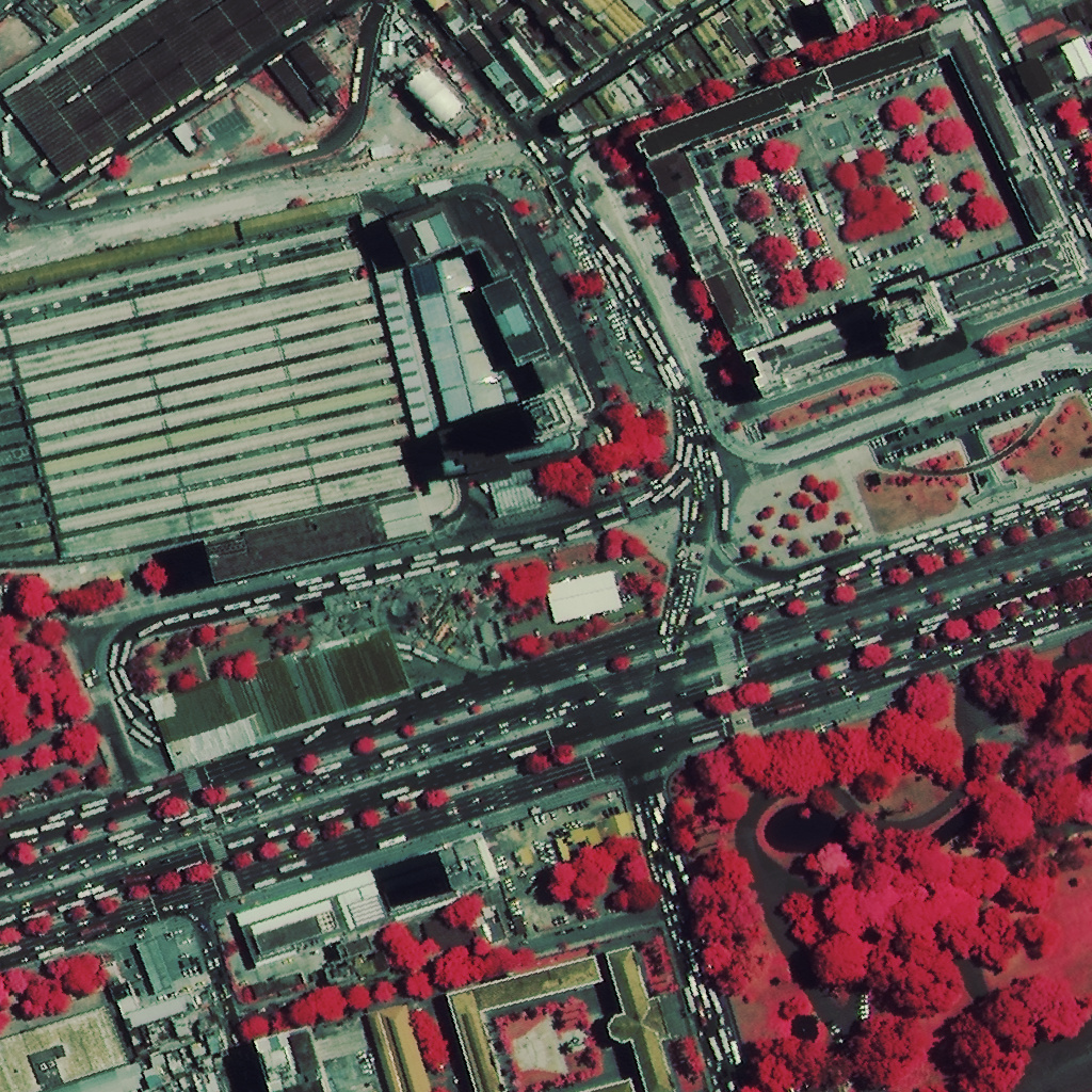 Central do Brasil, Pal&aacute;cio Duque de Caxias, Parque Campo de Santana e Av. Pres. Vargas (imagem NIRRG)